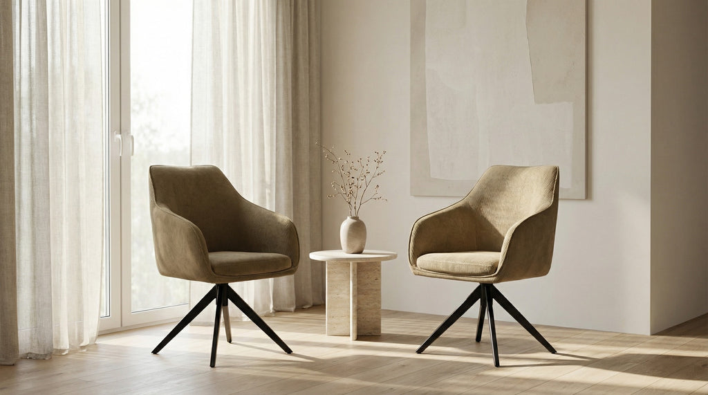 Pivot Rotation Dining Chair Olive (Set of 2)