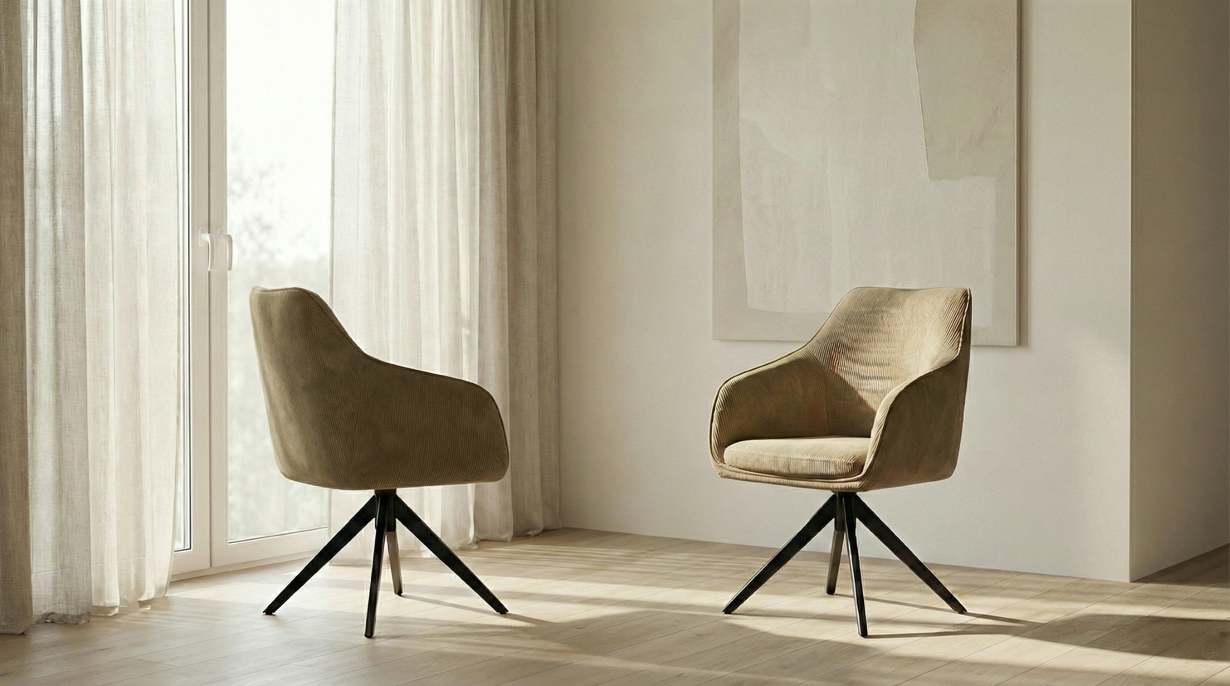 Pivot Rotation Dining Chair Olive (Set of 2)