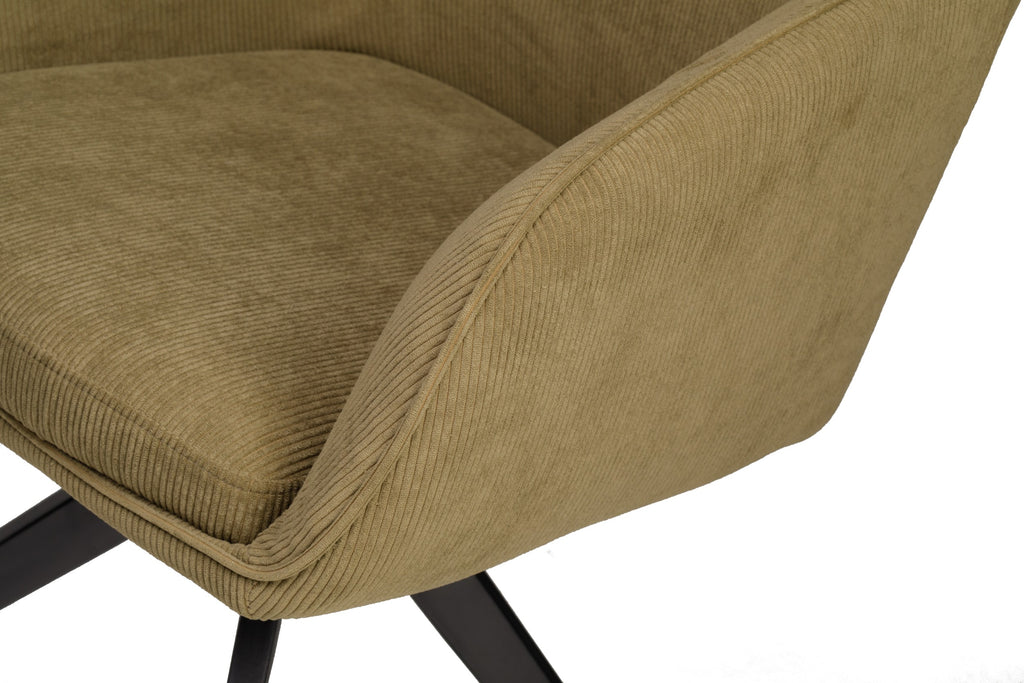 Pivot Rotation Dining Chair Olive (Set of 2)