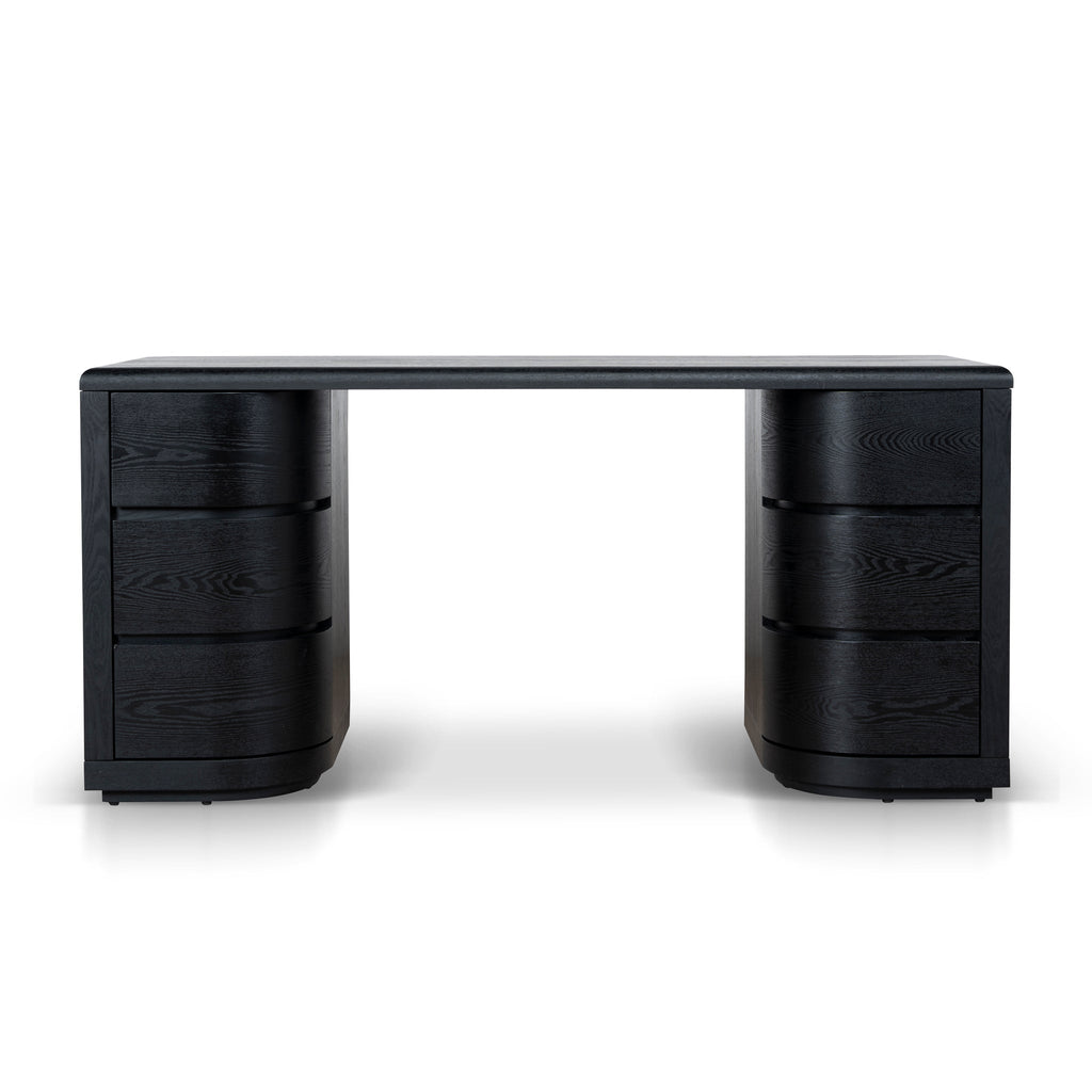 1.6m Office Desk - Full Black