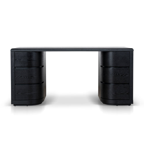 1.6m Office Desk - Full Black