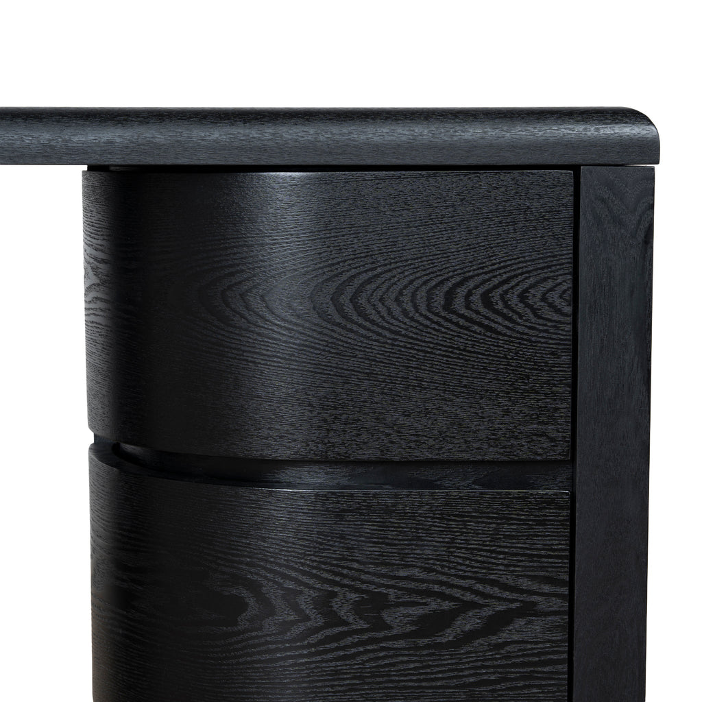 1.6m Office Desk - Full Black