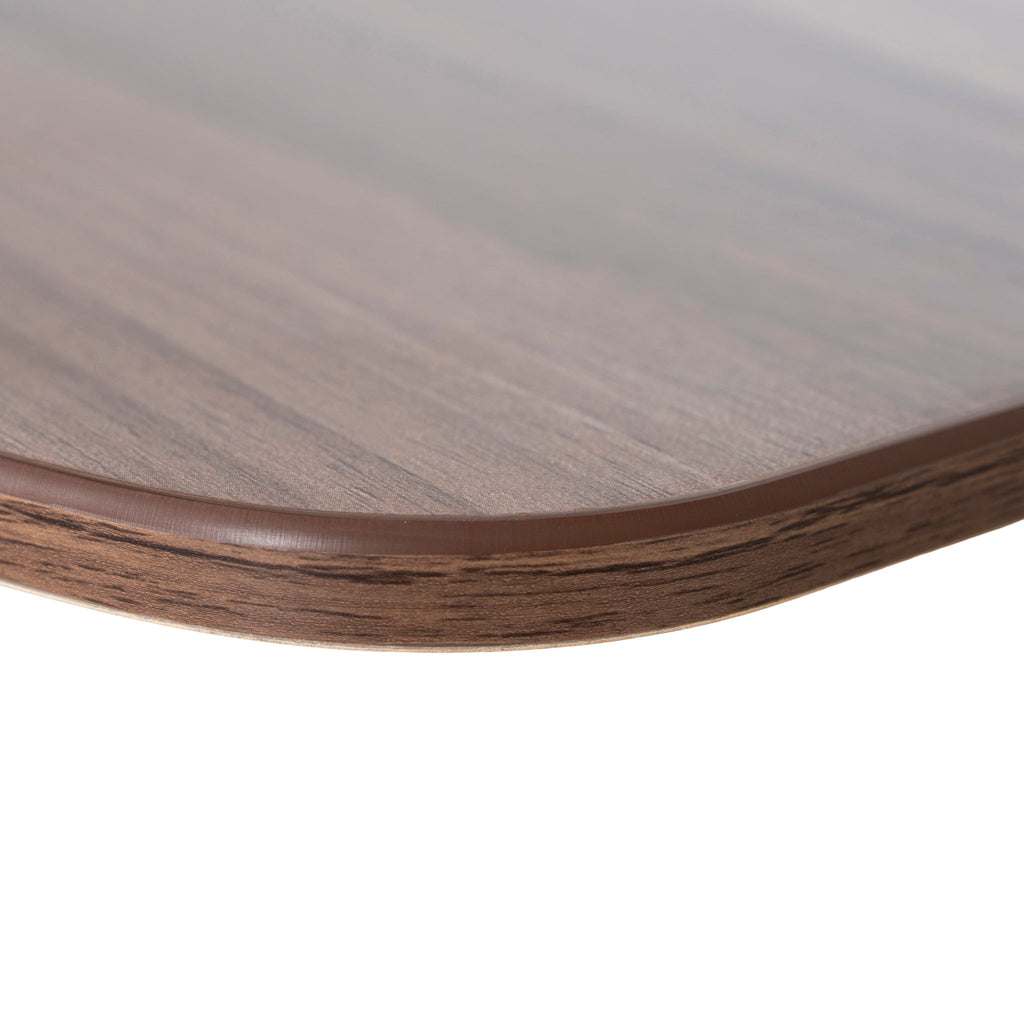 3.6m Boardroom Siena Meeting Table - Walnut Top With Black Legs