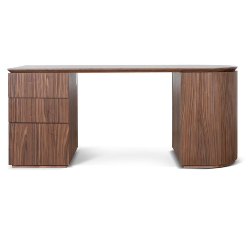 1.77m Left Drawer Office Desk - Walnut