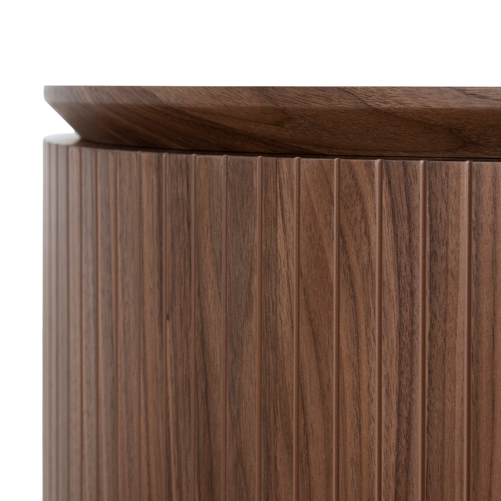 1.77m Right Drawer Office Desk - Walnut