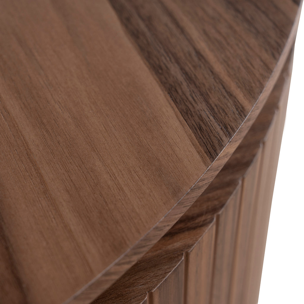 1.77m Right Drawer Office Desk - Walnut
