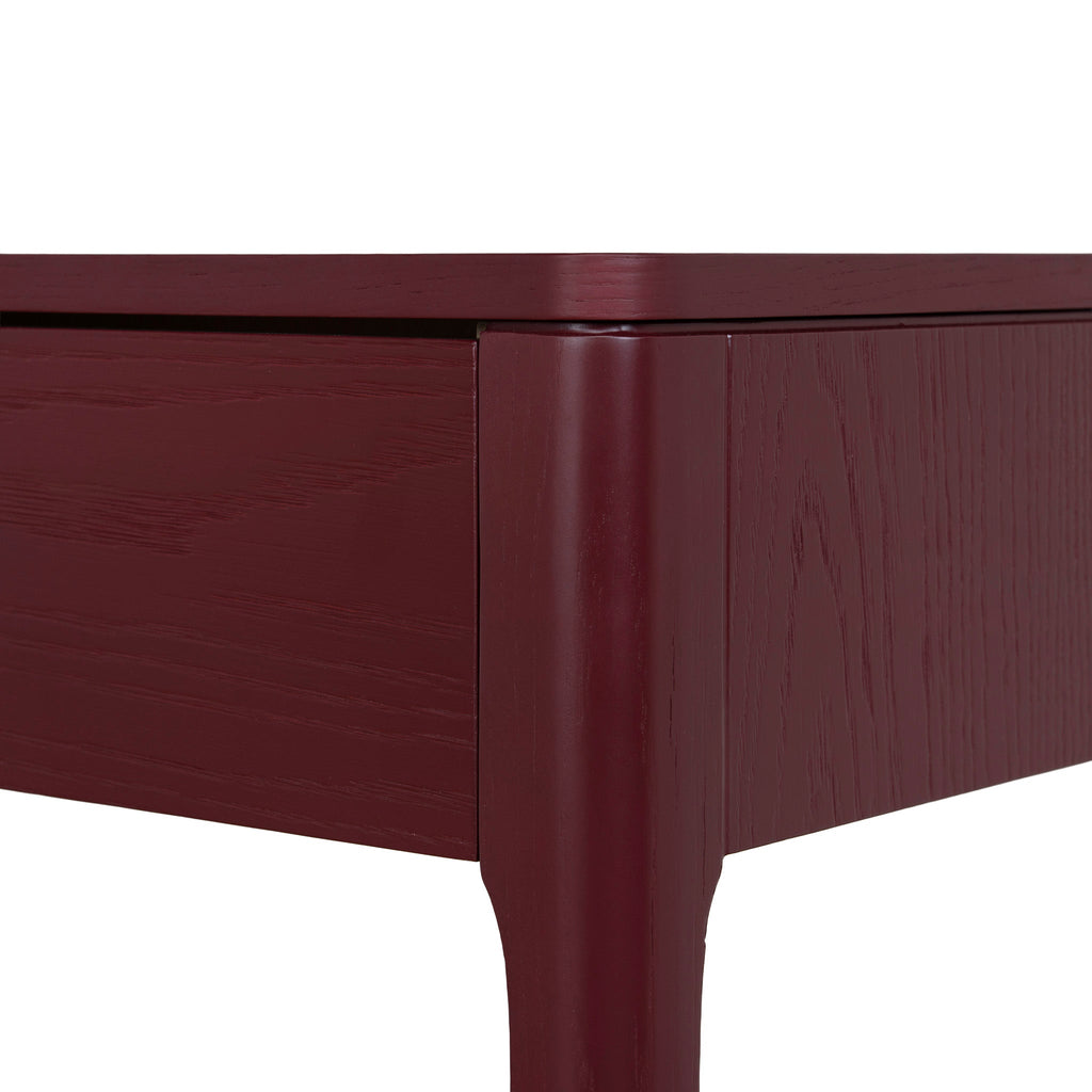 1.2m Milano Home Office Desk - Burgundy Red