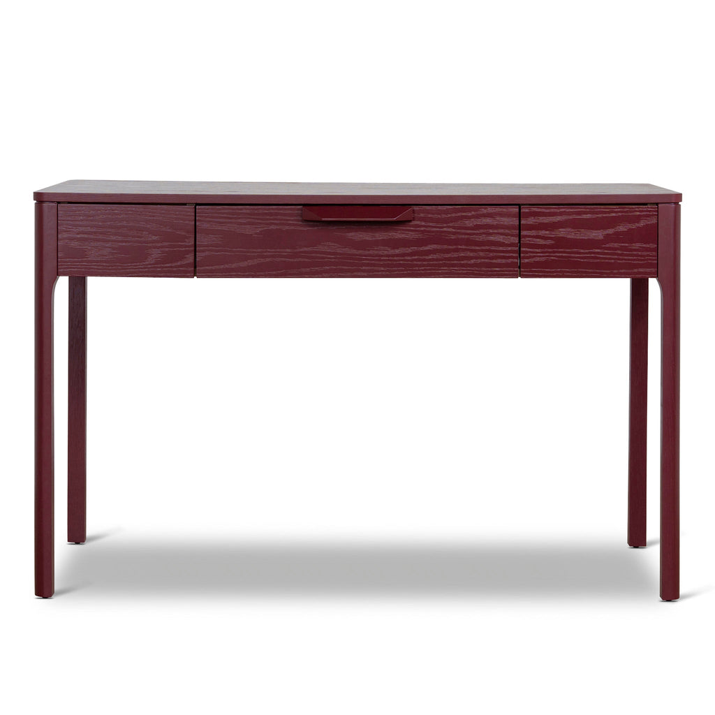 1.2m Milano Home Office Desk - Burgundy Red