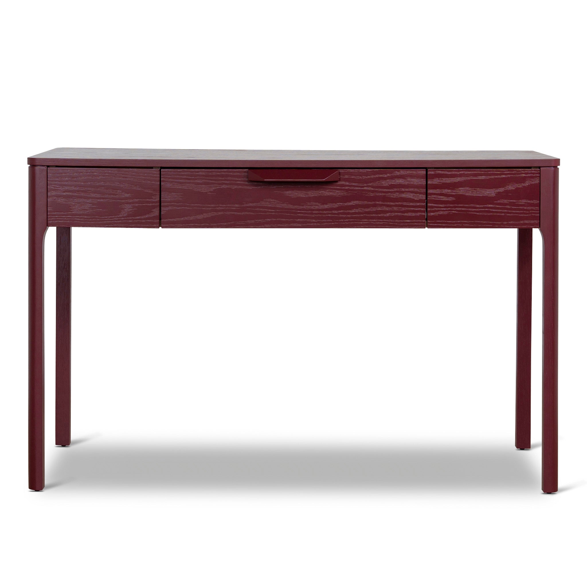 1.2m Milano Home Office Desk - Burgundy Red