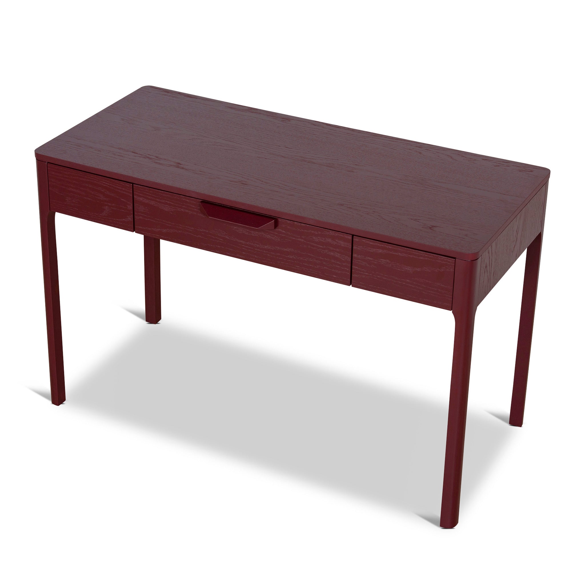 1.2m Milano Home Office Desk - Burgundy Red