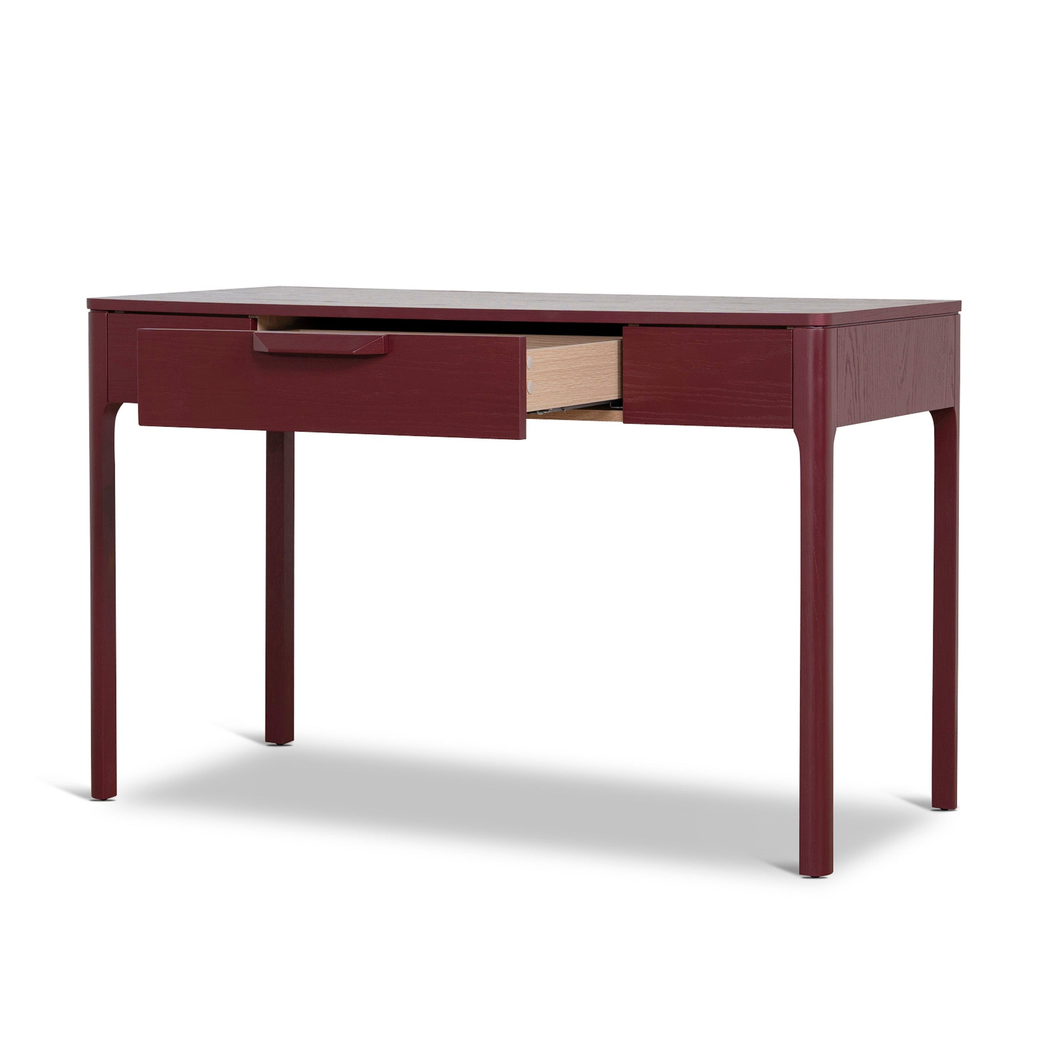1.2m Milano Home Office Desk - Burgundy Red