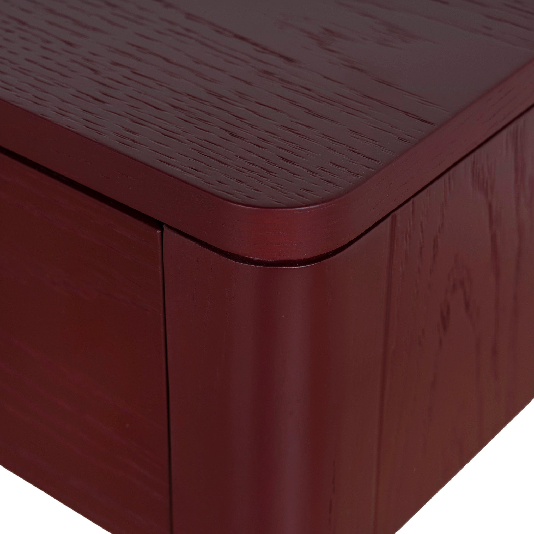 1.2m Milano Home Office Desk - Burgundy Red