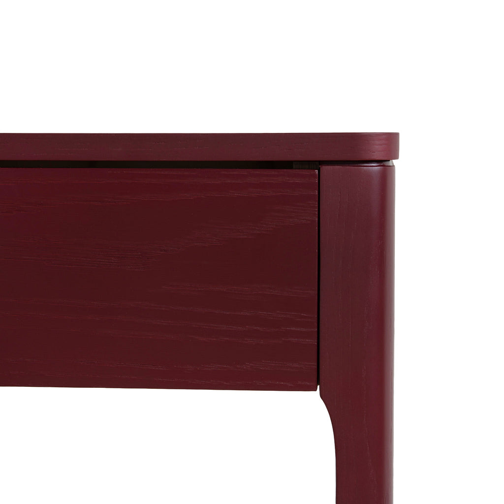 1.2m Milano Home Office Desk - Burgundy Red