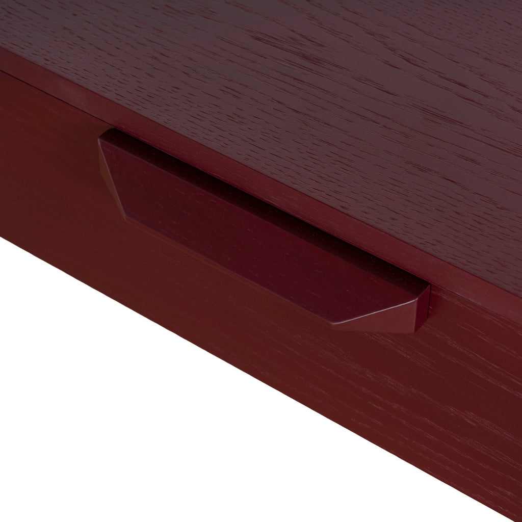 1.2m Milano Home Office Desk - Burgundy Red