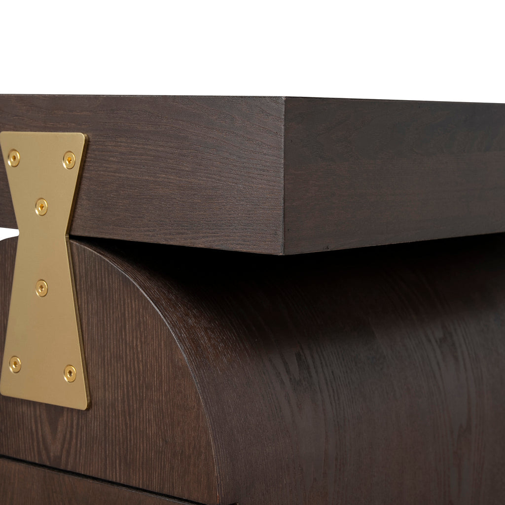 1.55m New Elm Milano Home Office Desk - Walnut