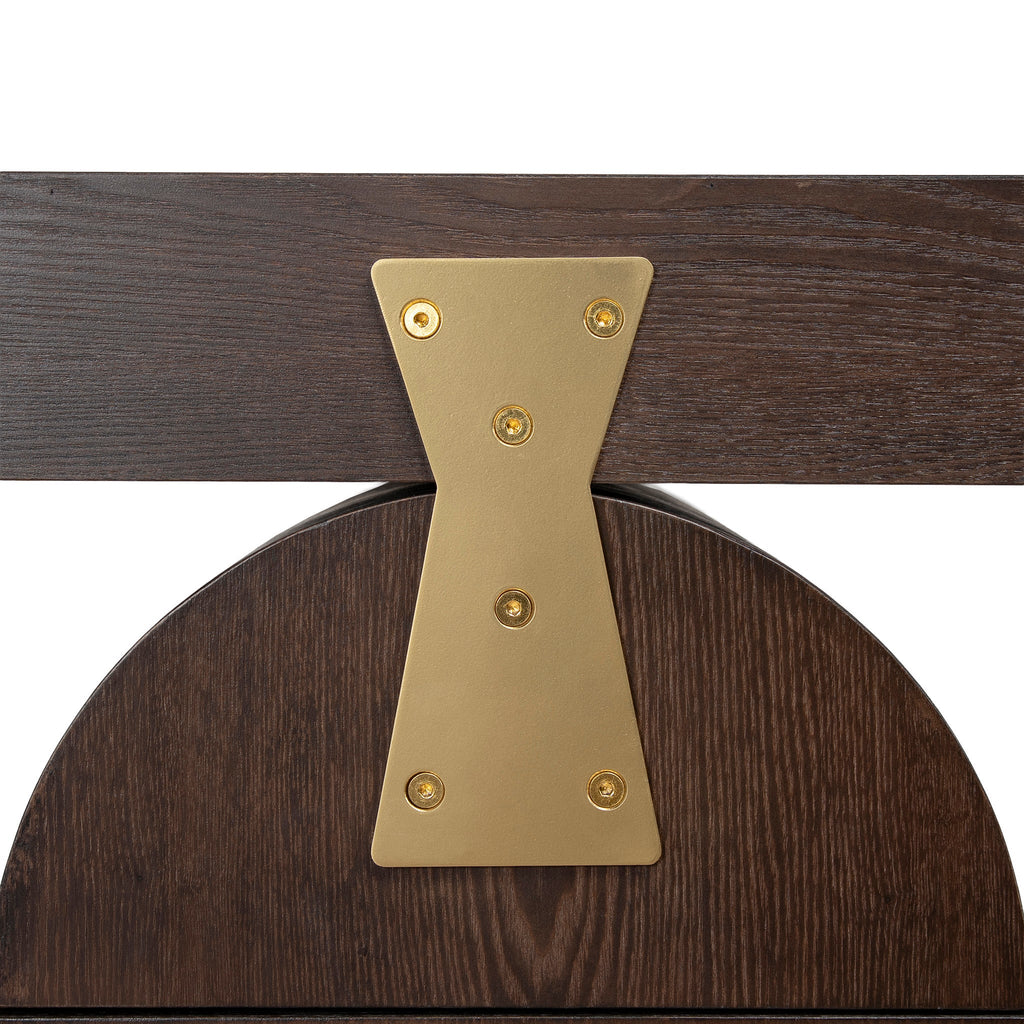 1.55m New Elm Milano Home Office Desk - Walnut