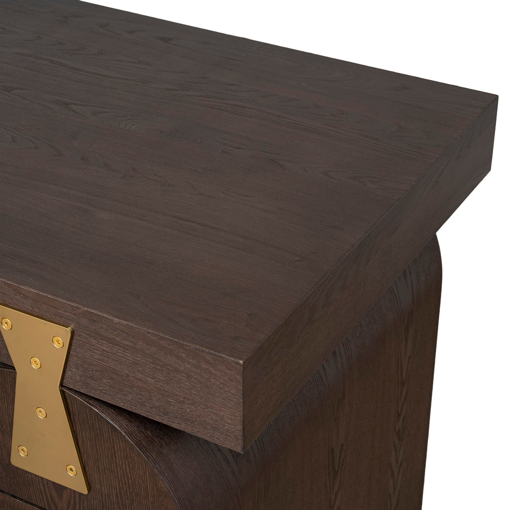1.55m New Elm Milano Home Office Desk - Walnut