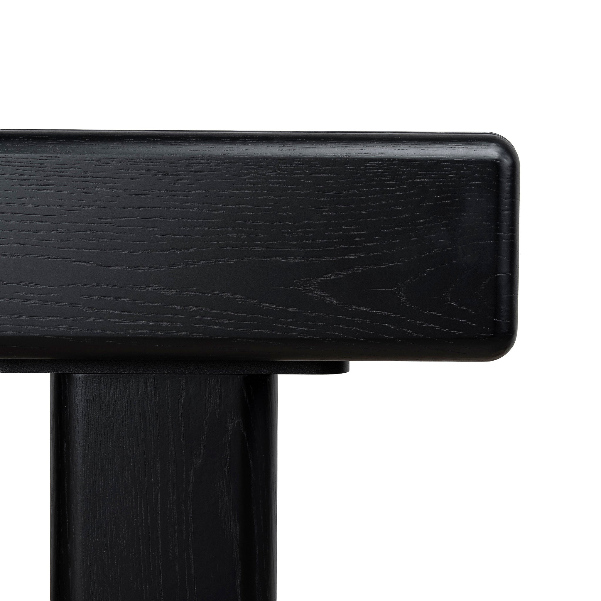 1.6m Office desk - Black Oak