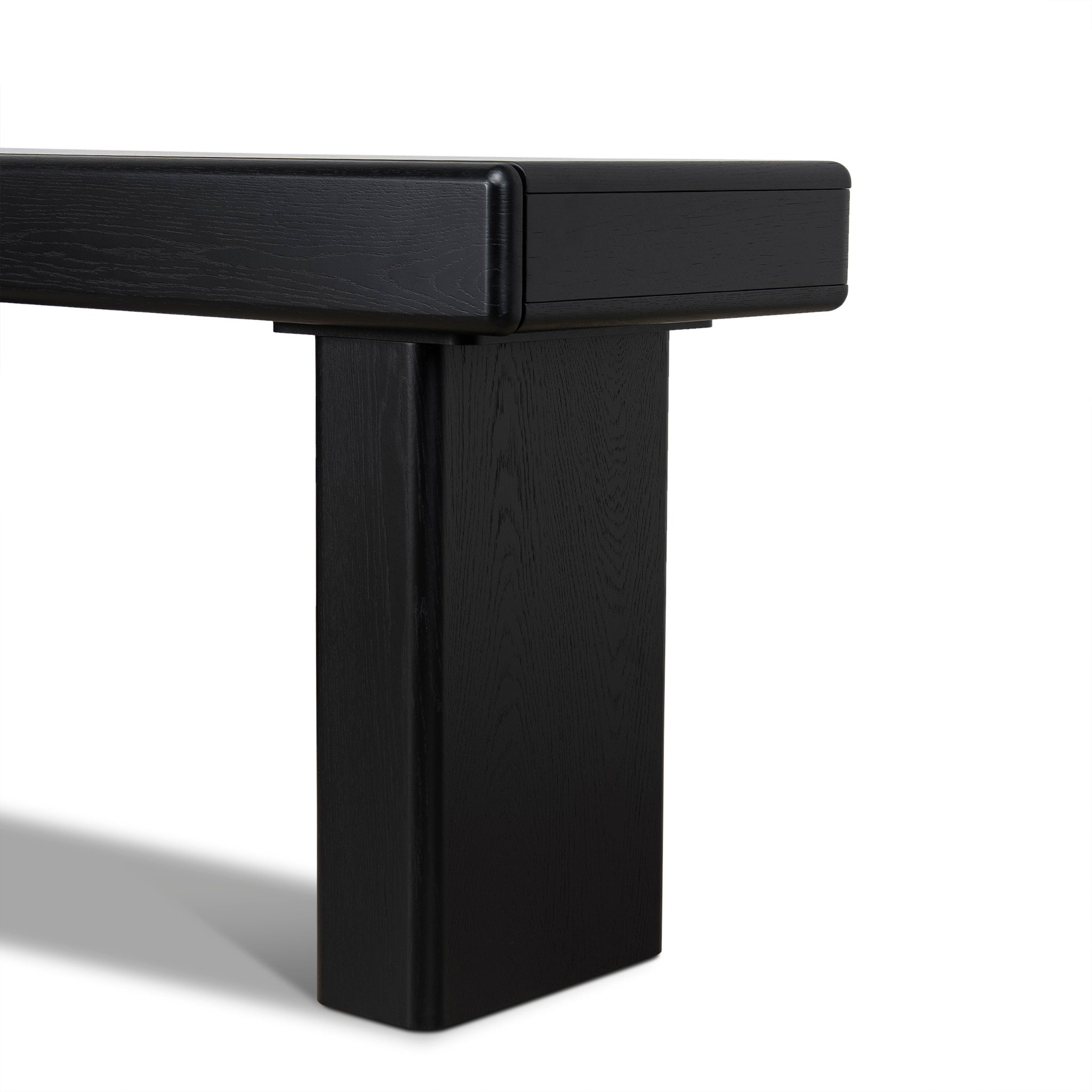 1.6m Office desk - Black Oak
