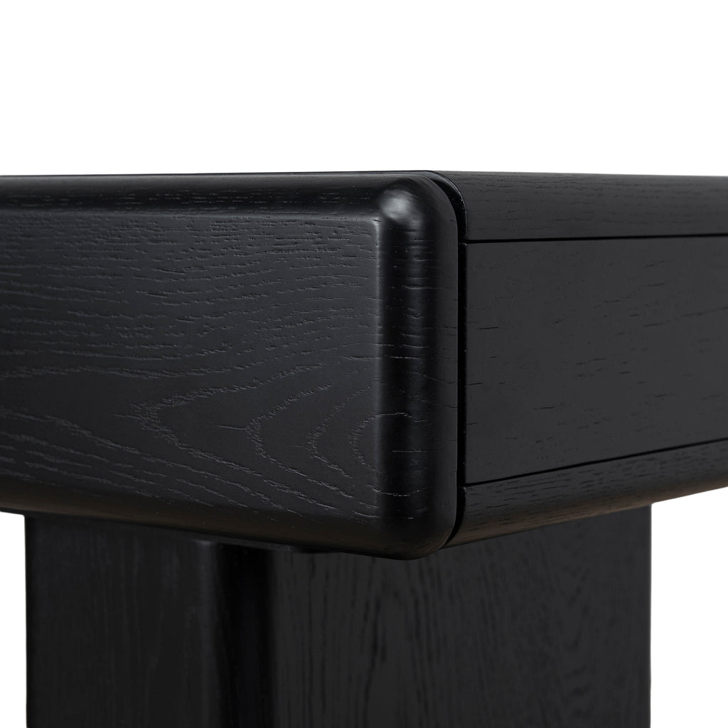 1.6m Office desk - Black Oak