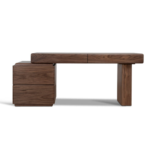 1.6m Office Desk - Walnut Veneer