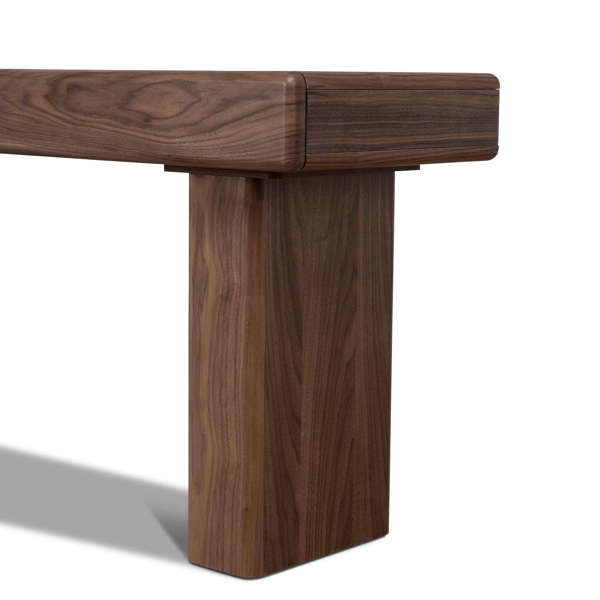 1.6m Office Desk - Walnut Veneer