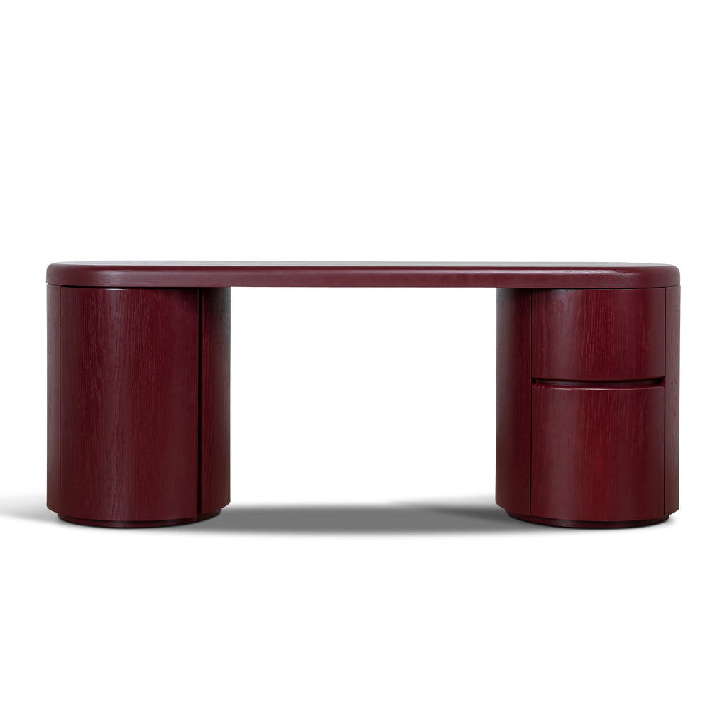 1.9m Office Desk - Burgundy Red