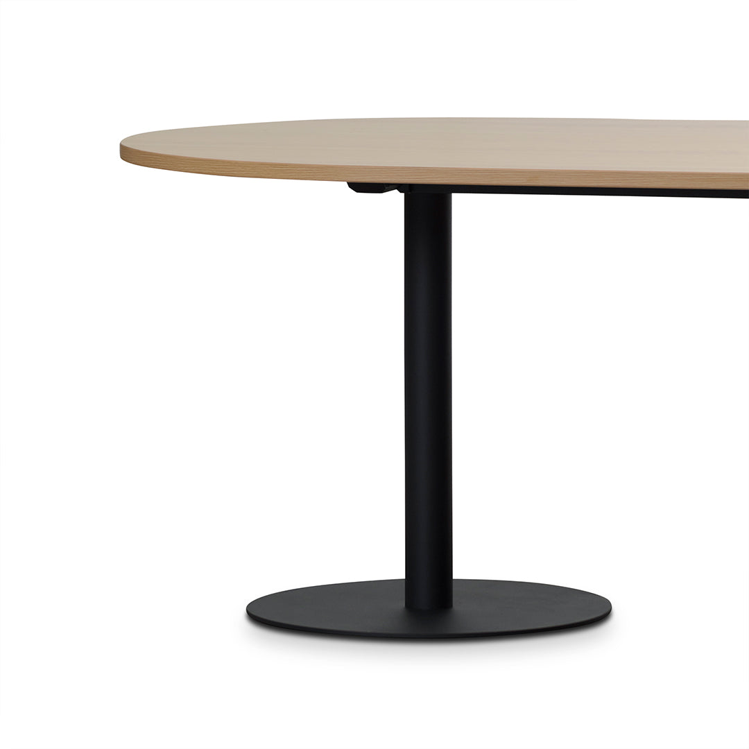 2.4m Oval Siena Meeting Table - Natural