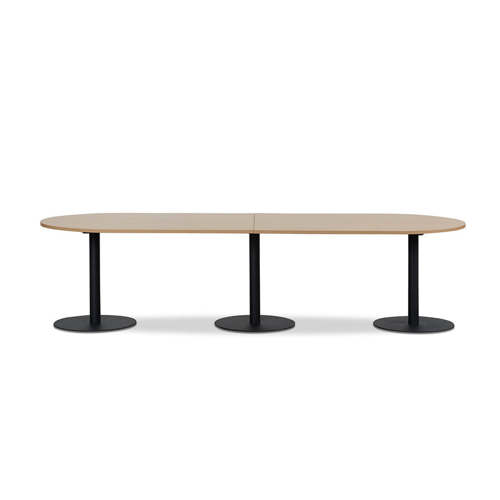 3m Oval Siena Meeting Table - Natural