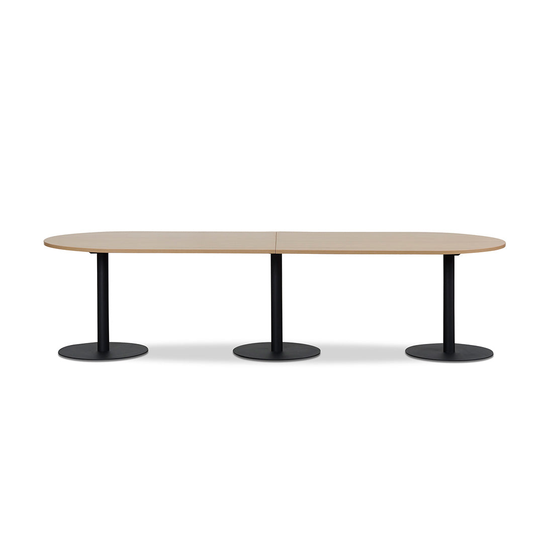 3m Oval Siena Meeting Table - Natural