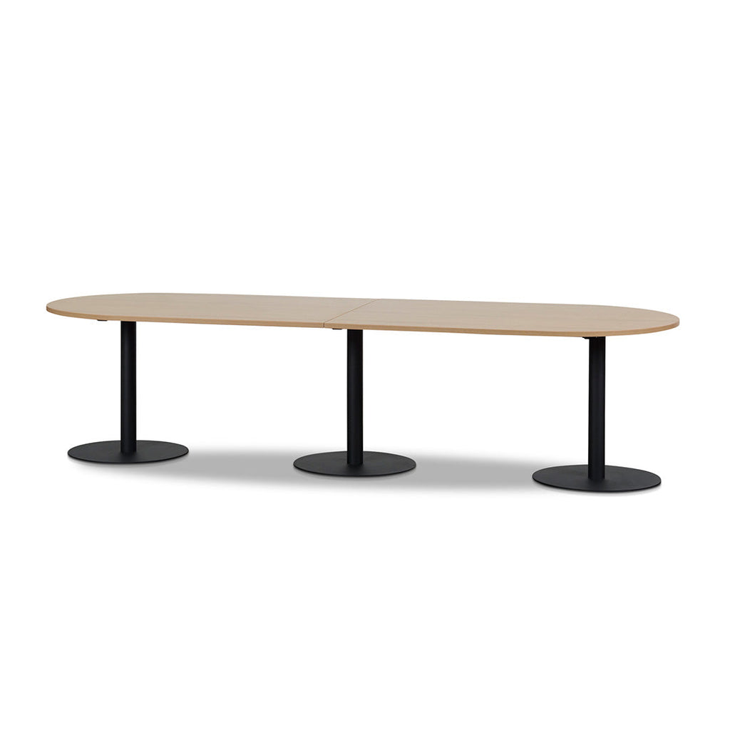 3m Oval Siena Meeting Table - Natural