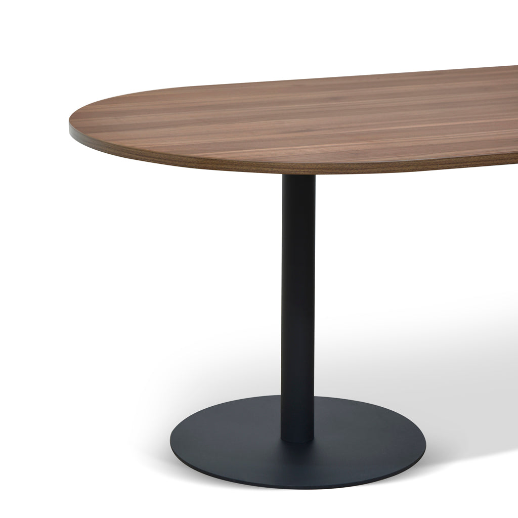 3m Oval Siena Meeting Table - Walnut