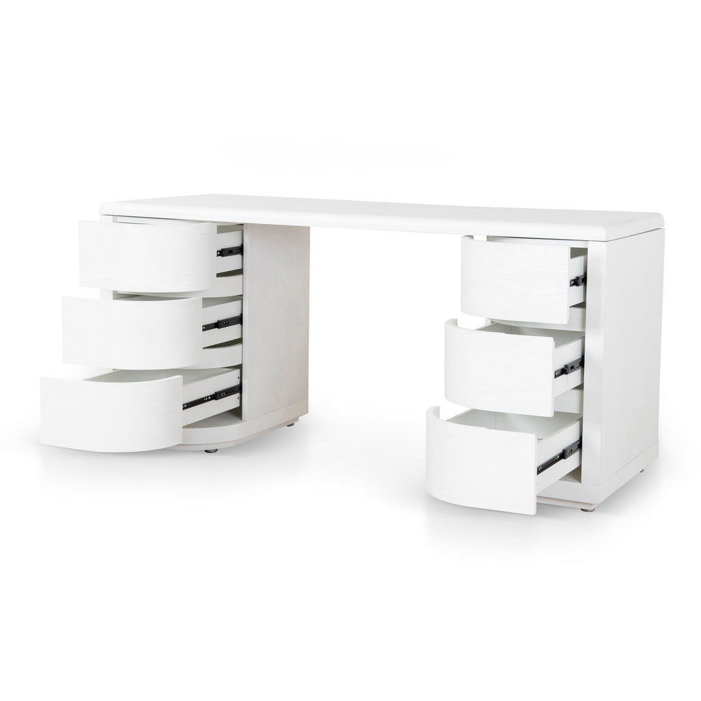 1.6m Office Desk - White