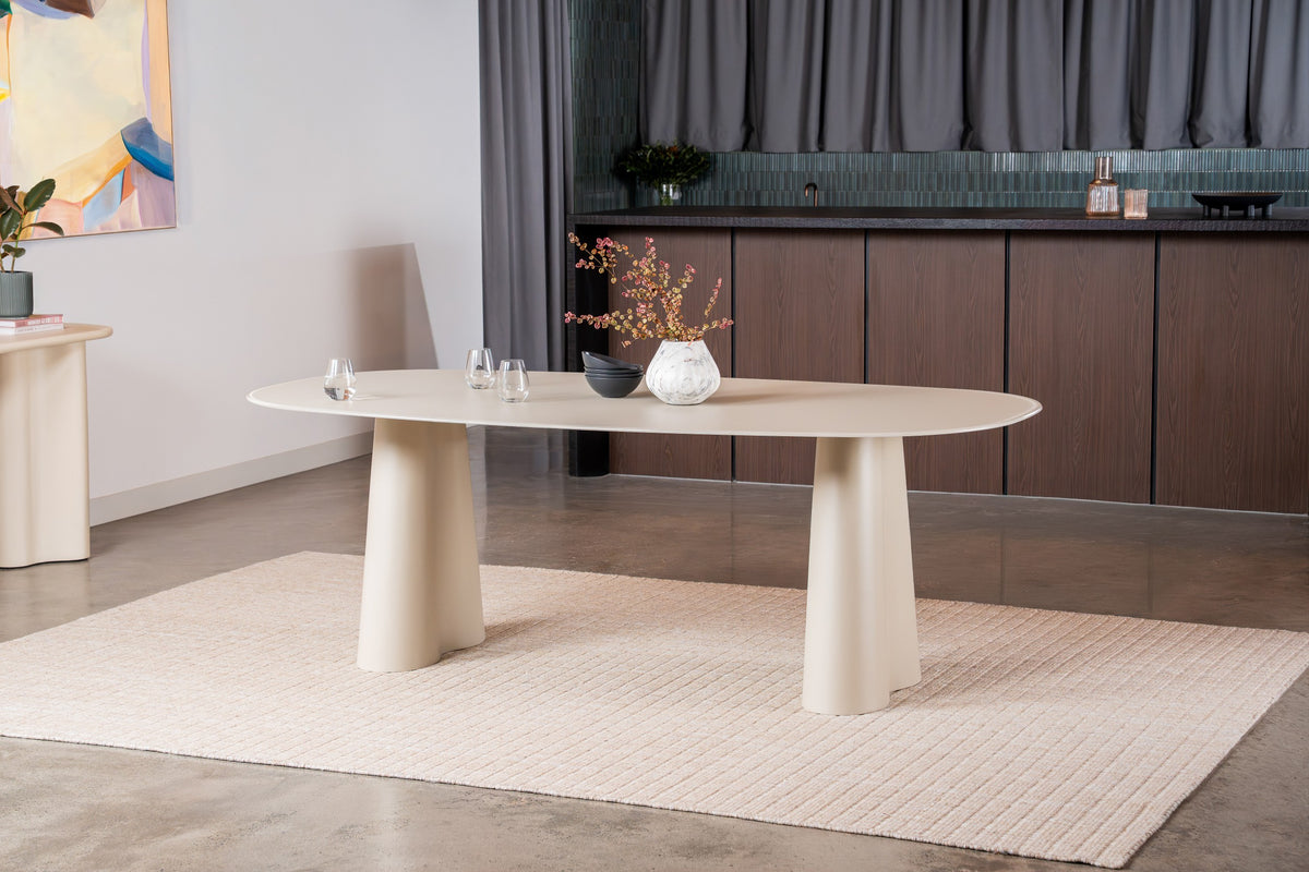 Portiva Dining Table Matte Tofu