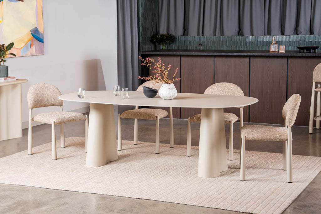 Portiva Dining Table Matte Tofu