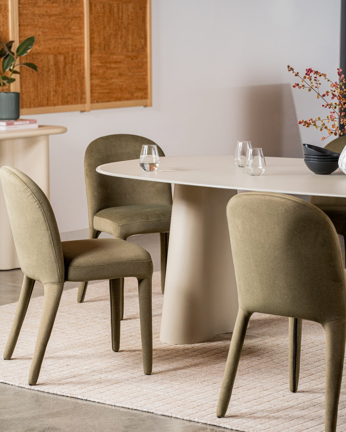 Portiva Dining Table Matte Tofu