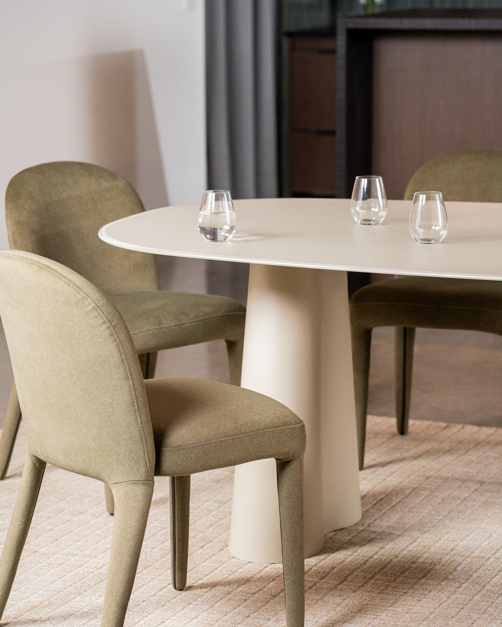 Portiva Dining Table Matte Tofu