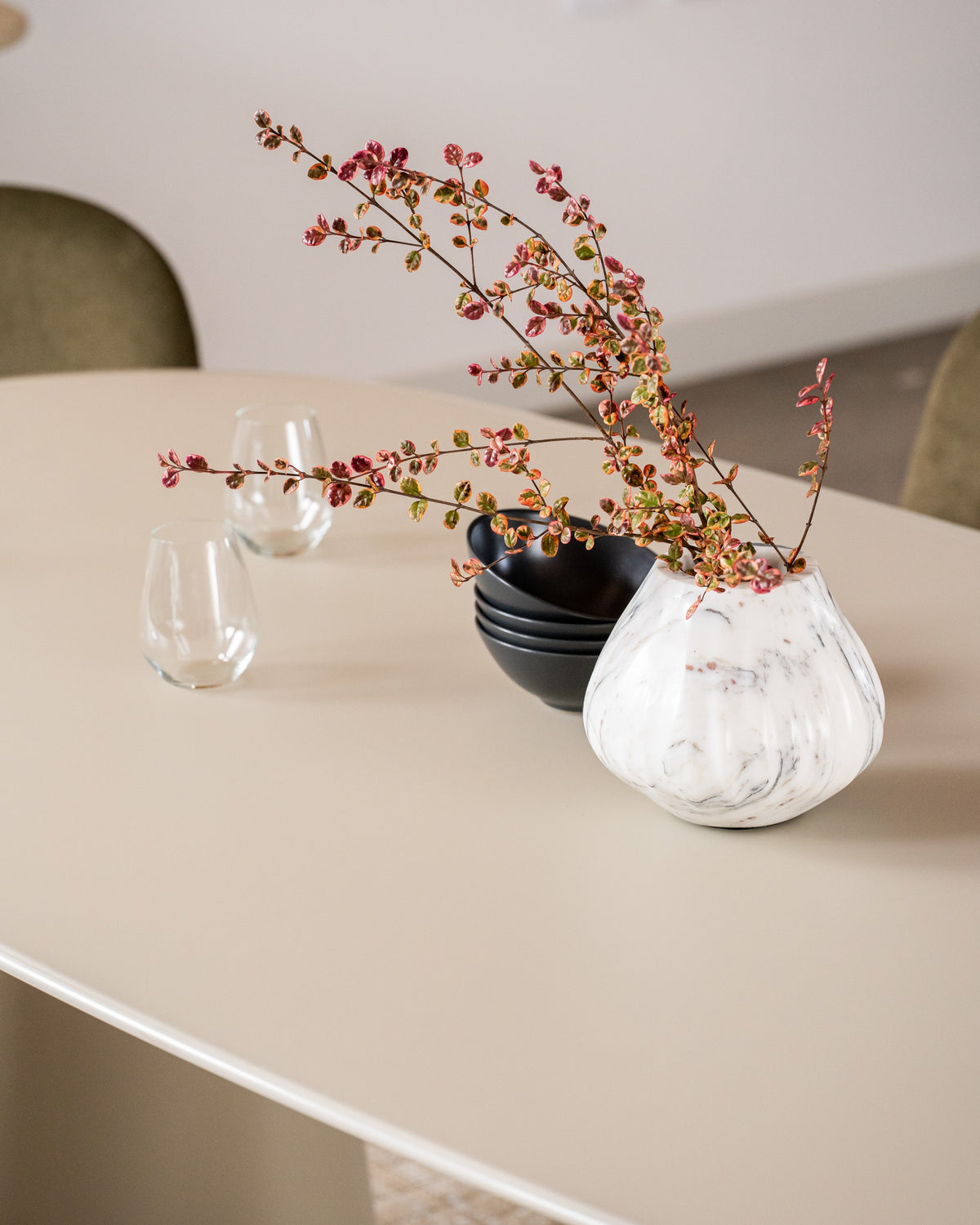 Portiva Dining Table Matte Tofu