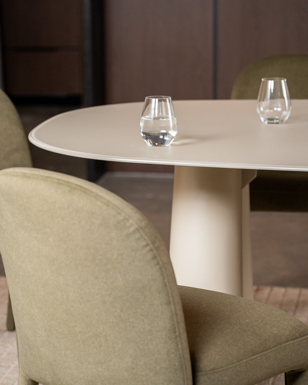 Portiva Dining Table Matte Tofu