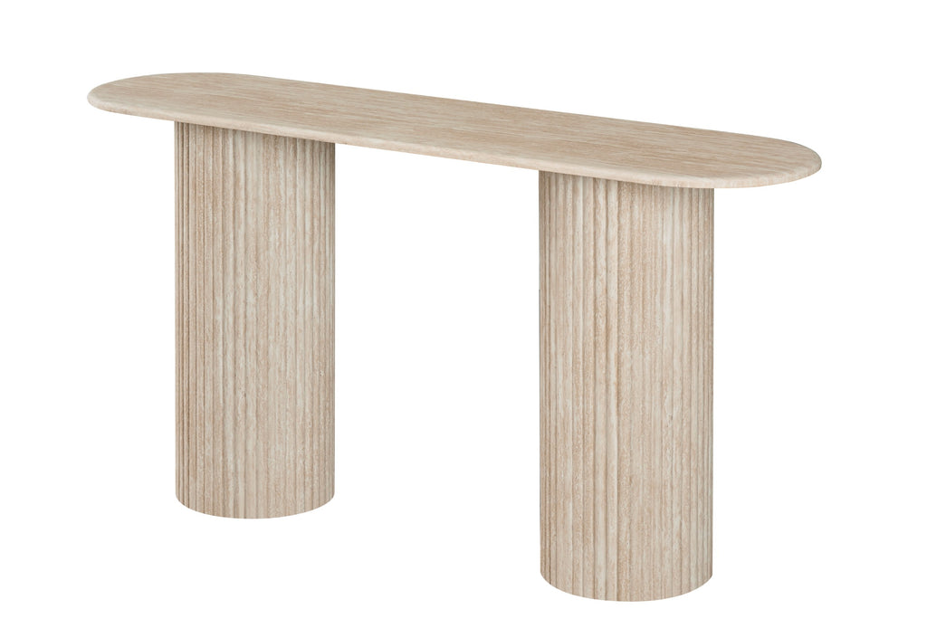 Vesper Console Table Travertine