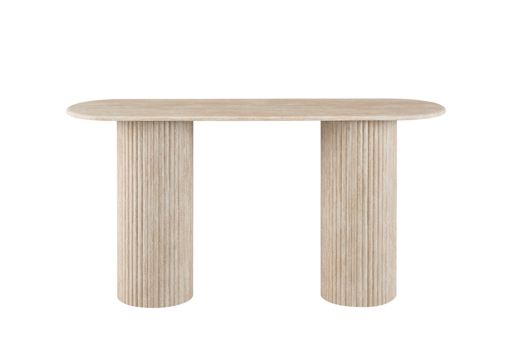 Vesper Console Table Travertine