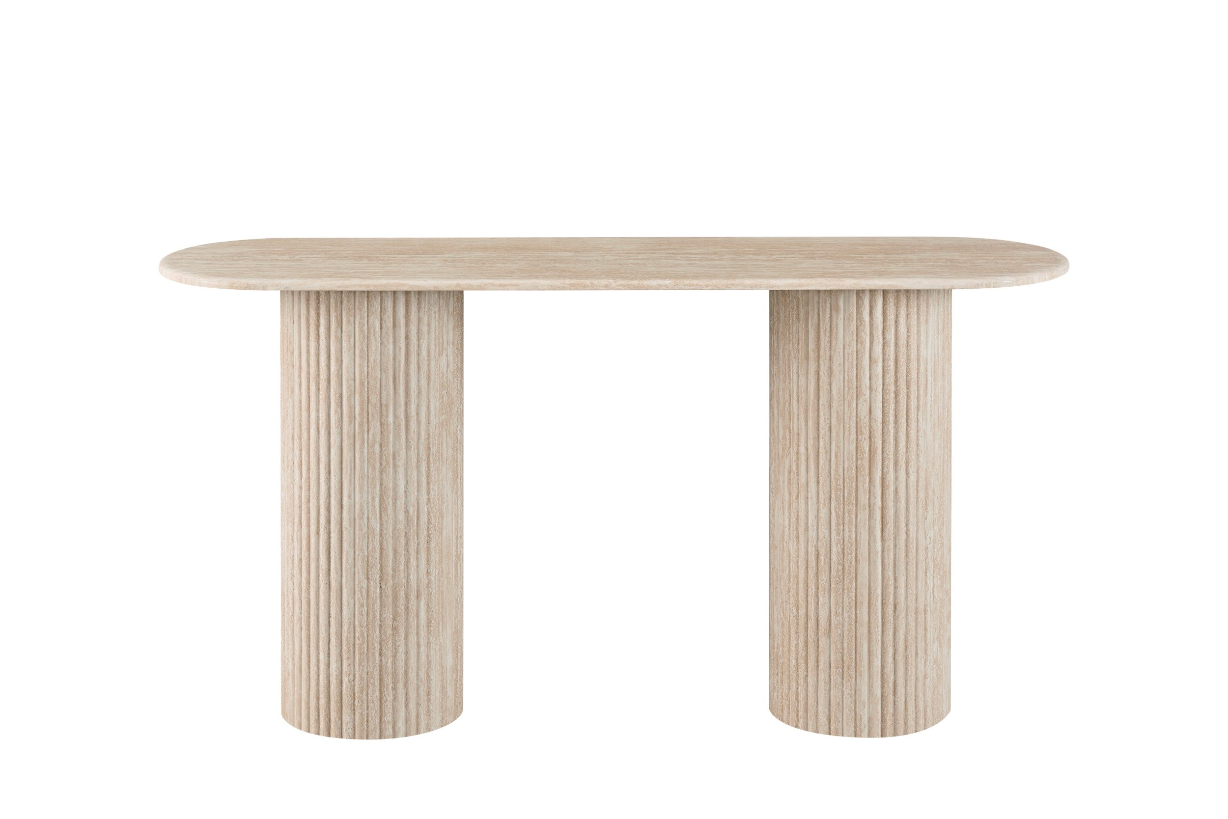 Vesper Console Table Travertine