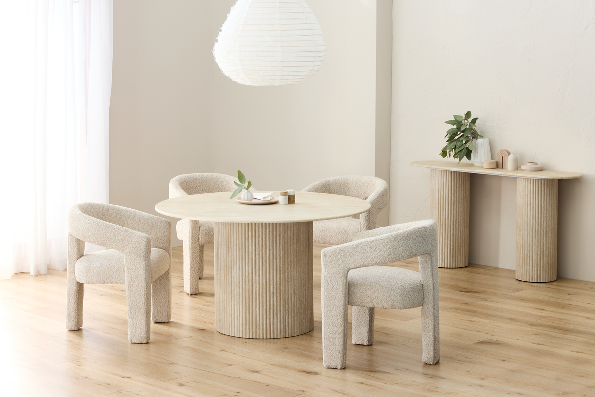Pomerra Console Table Travertine