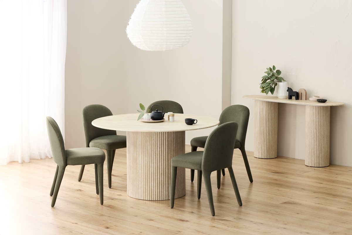 Pomerra Dining Table Travertine