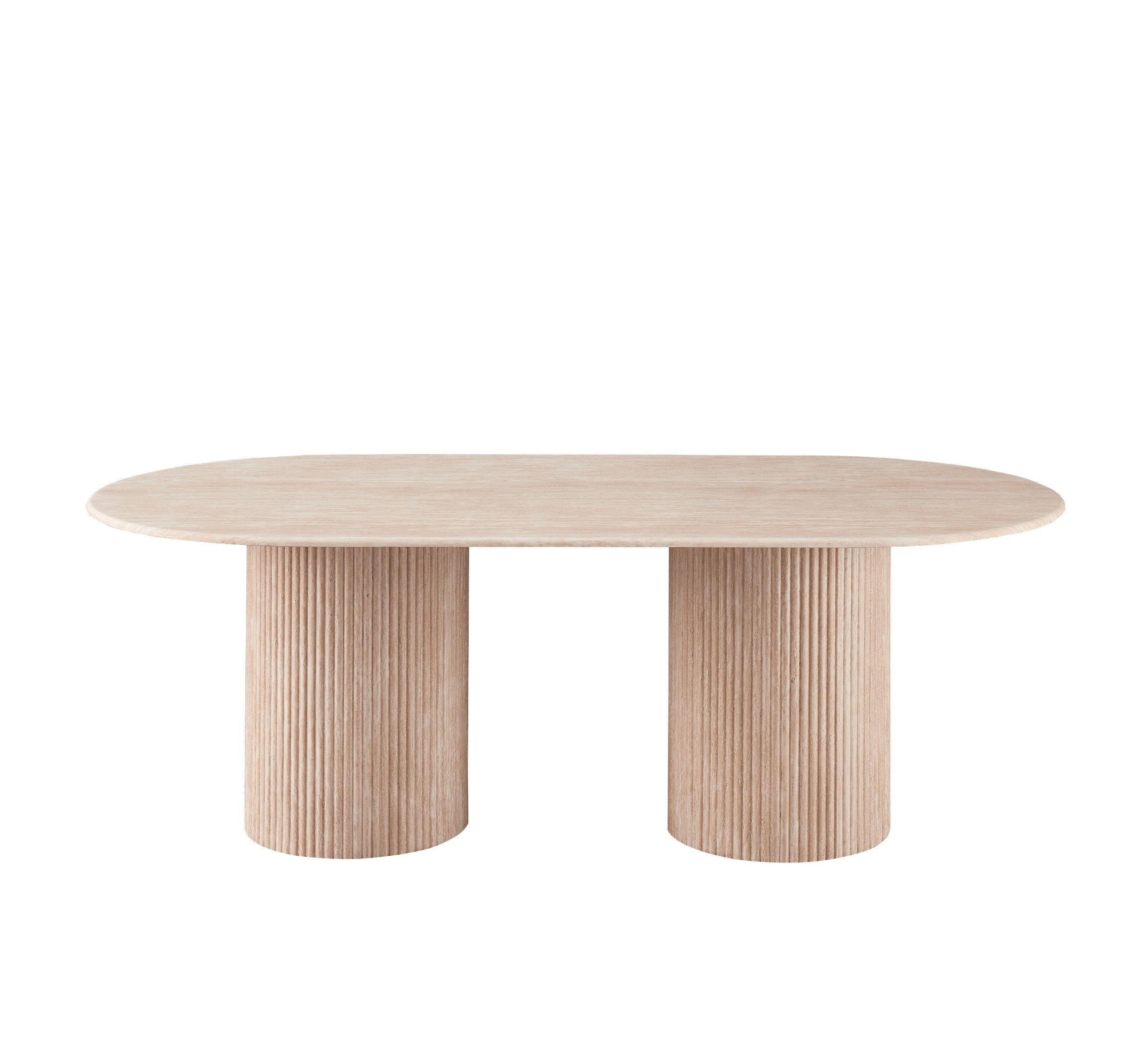 Vesper Rectangular Dining Table Travertine