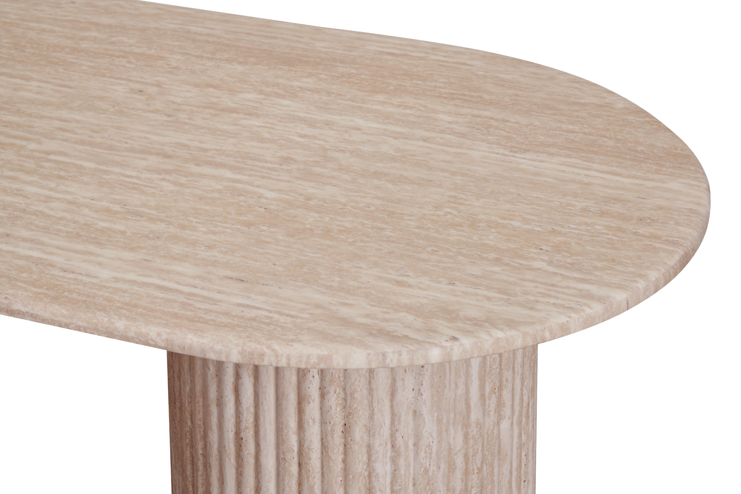 Vesper Rectangular Dining Table Travertine