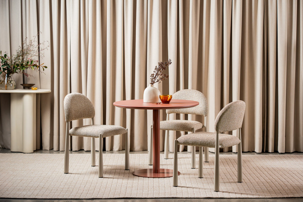 Posvella Dining Table Matte Dusty Rose