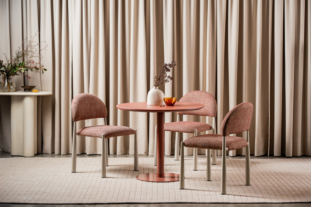 Posvella Dining Table Matte Dusty Rose