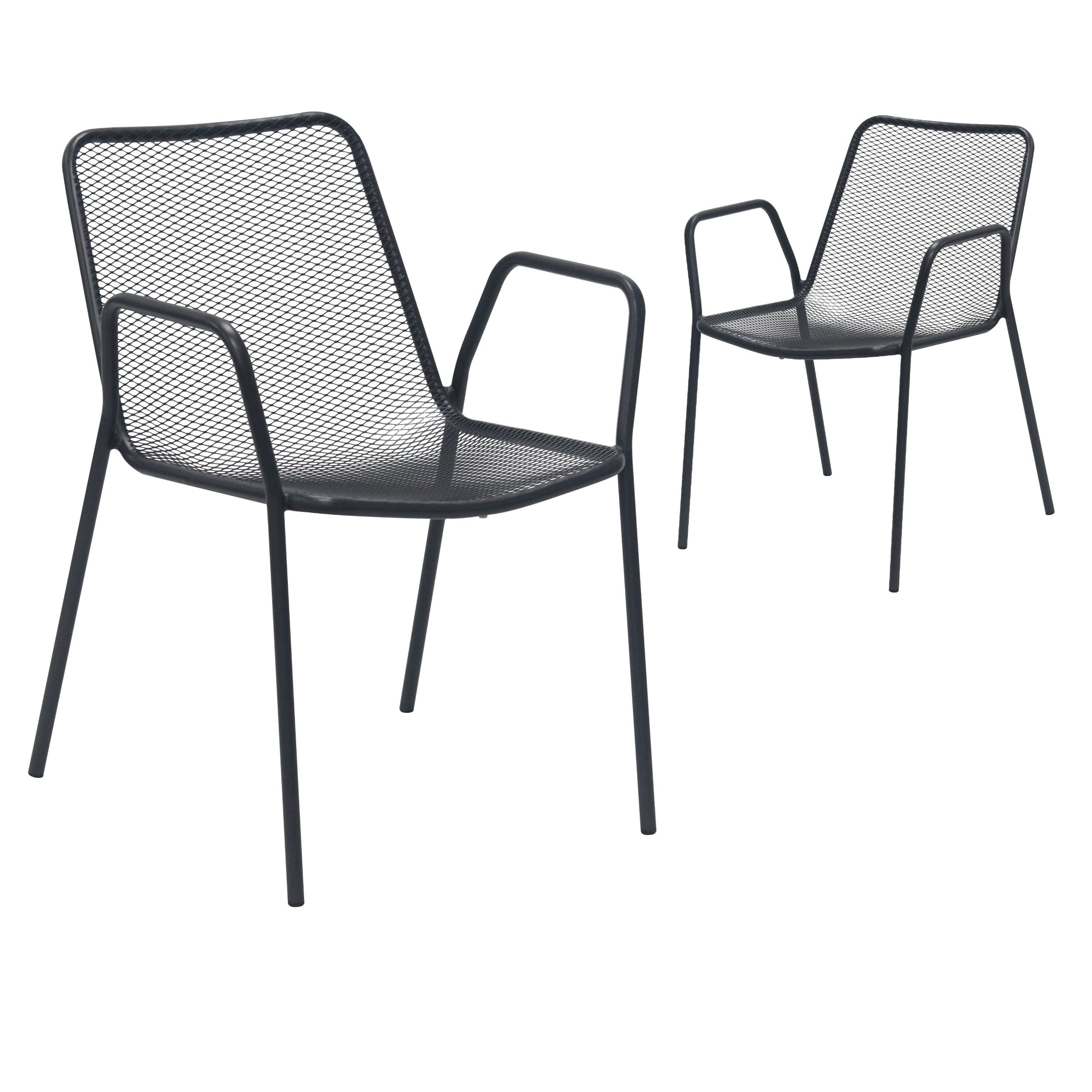 Aegis Outdoor Chair Black (Set of 2)