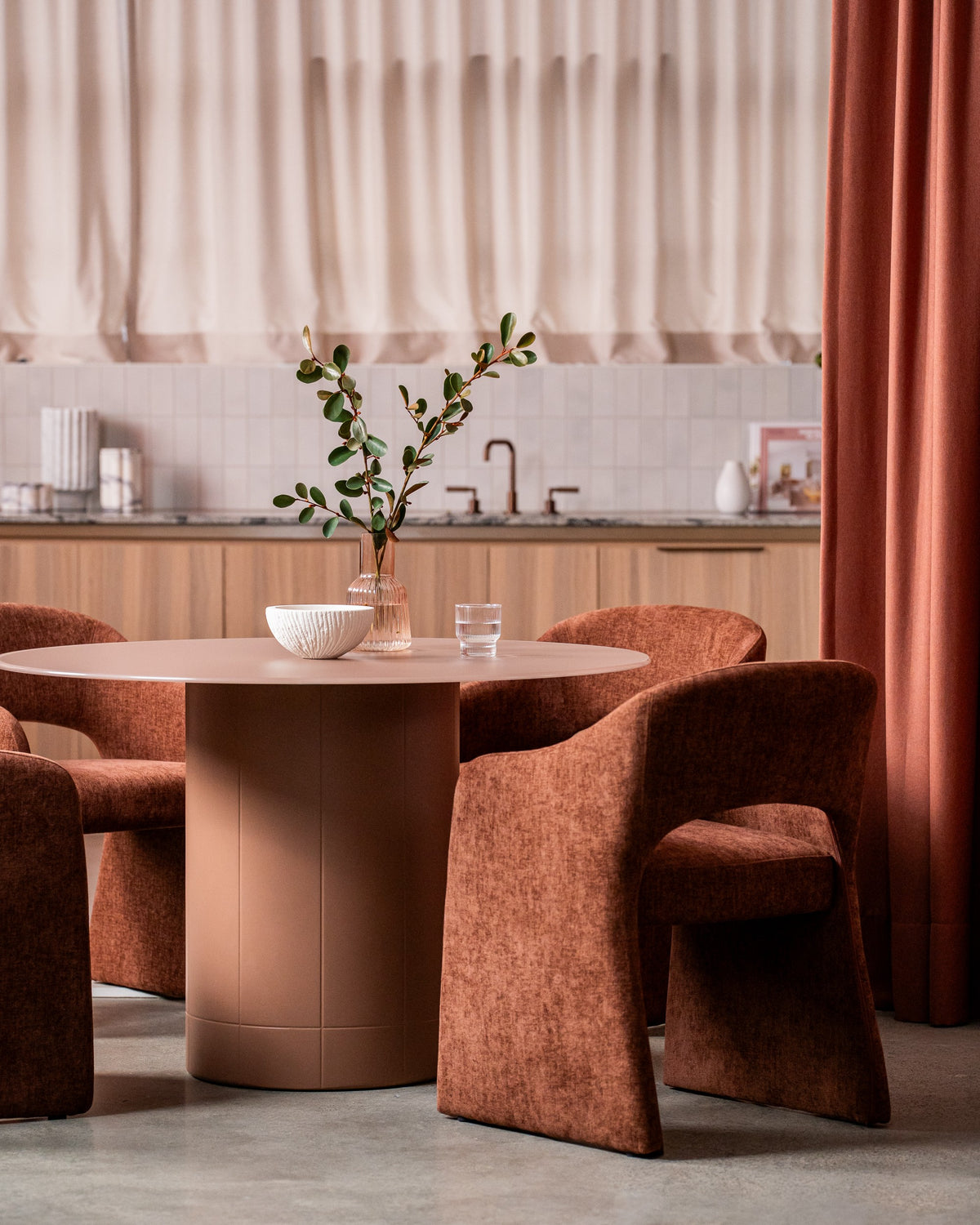 Ravello Dining Table Matte Chestnut